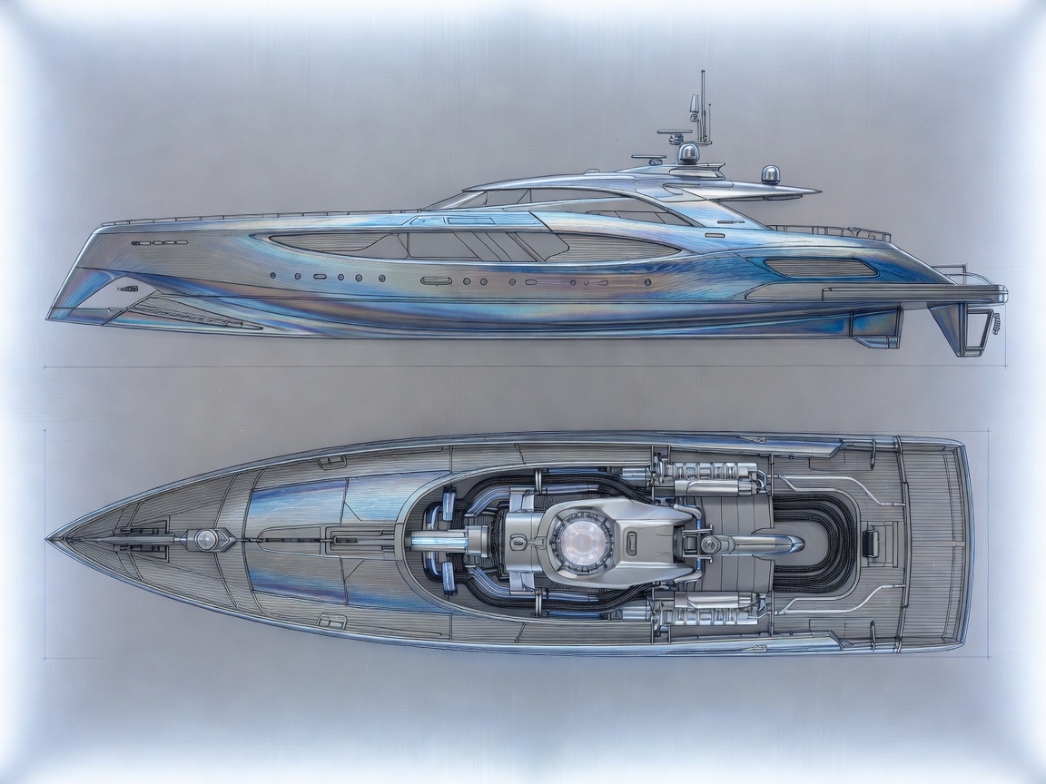 Future Yacht Aerospace CAD Fluid Dynamics Diagram